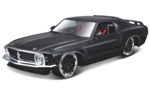 Miniature Ford Mustang 1/24 Maisto BOSS 302 Tuning noire/matt-noire 1970 Ford Mustang 1/24 Maisto BOSS 302 Tuning noire/matt-noire 1970 miniature