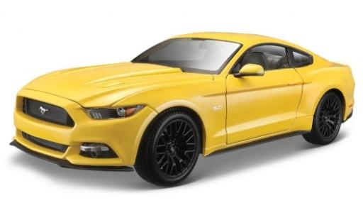 Miniature Ford Mustang 1/18 Maisto GT jaune 2015 Ford Mustang 1/18 Maisto GT jaune 2015 miniature