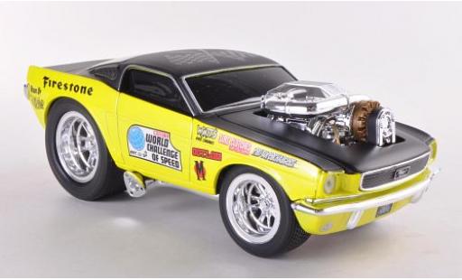 Miniature Ford Mustang 1/24 Maisto GT jaune/noire 1966 Ford Mustang 1/24 Maisto GT jaune/noire 1966 miniature