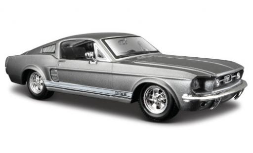 Miniature Ford Mustang 1/24 Maisto GT metallise grise 1967 Ford Mustang 1/24 Maisto GT metallise grise 1967 miniature