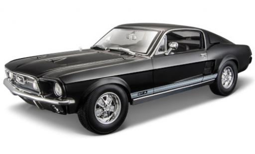Miniature Ford Mustang 1/18 Maisto GTA Fastback noire 1967 Ford Mustang 1/18 Maisto GTA Fastback noire 1967 miniature