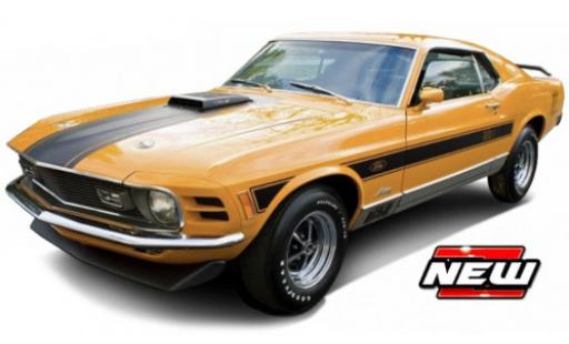 Miniature Ford Mustang 1/18 Maisto Mach 1 orange/noire 1970 Ford Mustang 1/18 Maisto Mach 1 orange/noire 1970 miniature