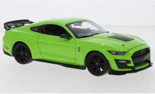 Miniature Ford Mustang 1/24 Maisto Shelby GT500 verte 2020 Ford Mustang 1/24 Maisto Shelby GT500 verte 2020 miniature
