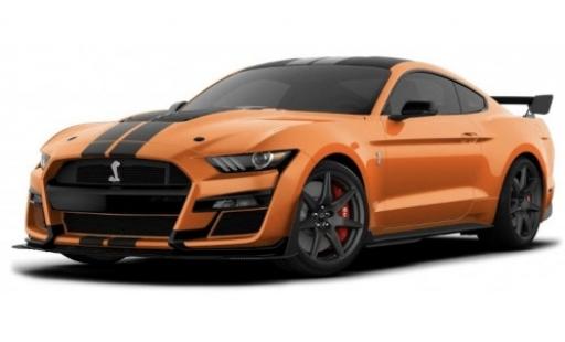 Miniature Ford Mustang 1/18 Maisto Shelby GT500 orange/matt-noire 2020 Ford Mustang 1/18 Maisto Shelby GT500 orange/matt-noire 2020 miniature