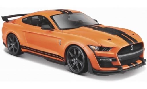 Miniature Ford Mustang 1/24 Maisto Shelby GT500 orange/noire 2020 Ford Mustang 1/24 Maisto Shelby GT500 orange/noire 2020 miniature