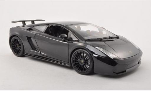 Miniature Lamborghini Gallardo 1/18 Maisto Superlegerra metallise noire 2007 Lamborghini Gallardo 1/18 Maisto Superlegerra metallise noire 2007 miniature