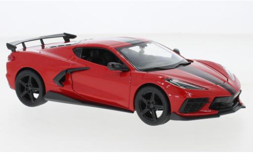 Miniature Chevrolet Corvette 1/24 Maisto Stingray (C8) rouge 2020 Chevrolet Corvette 1/24 Maisto Stingray (C8) rouge 2020 miniature