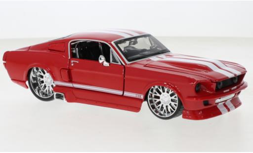 Miniature Ford Mustang 1/24 Maisto GT rouge/blanche 1967 Ford Mustang 1/24 Maisto GT rouge/blanche 1967 miniature
