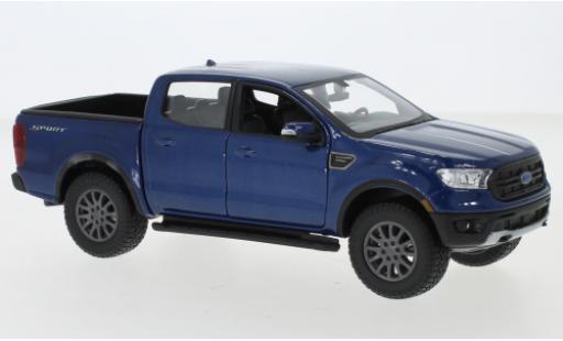 Miniature Ford Ranger 1/24 Maisto metallise bleu 2019 Ford Ranger 1/24 Maisto metallise bleu 2019 miniature