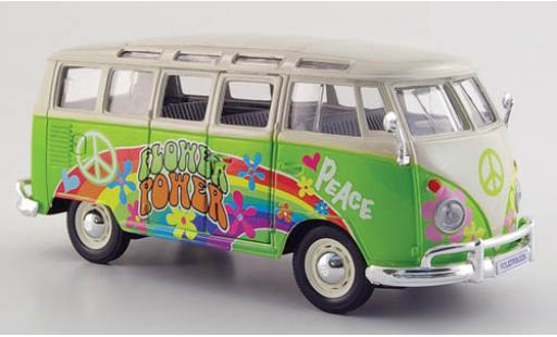Miniature Volkswagen T1 1/24 Maisto Samba bus la chaux/Décorer Volkswagen T1 1/24 Maisto Samba bus la chaux/Décorer miniature