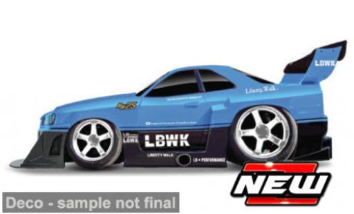 Miniature Nissan Skyline 1/64 Maisto GT-R (R34) Liberty Walk bleue/noire 1999 1:64 Nissan Skyline 1/64 Maisto GT-R (R34) Liberty Walk bleue/noire 1999 1:64 miniature