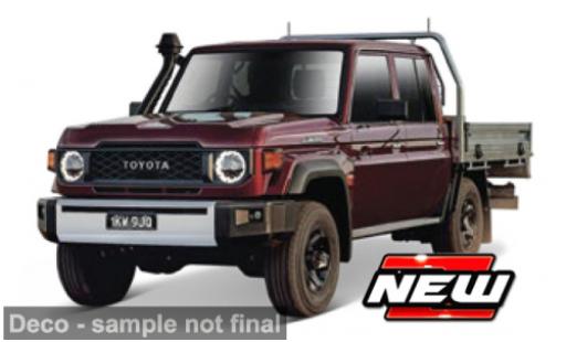Miniature Toyota Land Cruiser 1/43 Maisto 70 rouge 1:43 Toyota Land Cruiser 1/43 Maisto 70 rouge 1:43 miniature