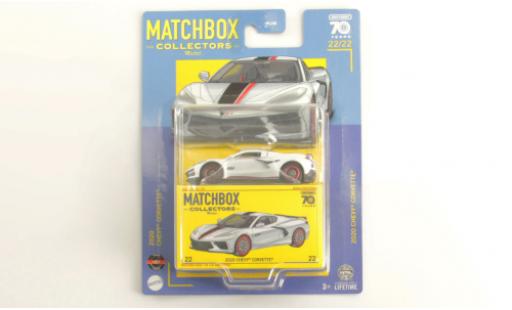 Miniature Chevrolet Corvette 1/64 Matchbox (C8) blanche 2020 Chevrolet Corvette 1/64 Matchbox (C8) blanche 2020 miniature
