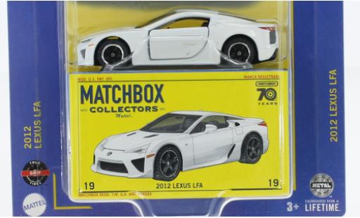 Miniature Lexus LFA 1/64 Matchbox blanche 2012 Lexus LFA 1/64 Matchbox blanche 2012 miniature
