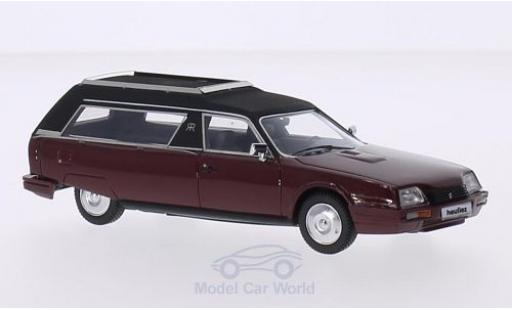 Miniature Citroen CX 1/43 Matrix Heuliez Corbillard Hearse rouge/matt-noire 1979 Citroen CX 1/43 Matrix Heuliez Corbillard Hearse rouge/matt-noire 1979 miniature