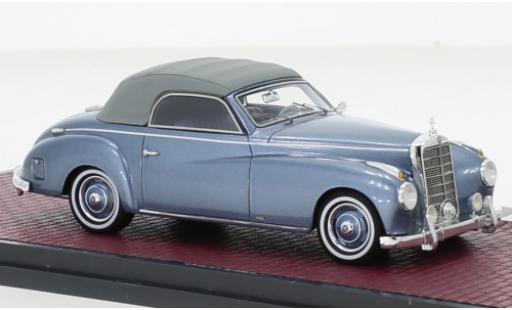 Miniature Mercedes 220 1/43 Matrix A Cabriolet Wendler (W187) metallise bleue 1952 Mercedes 220 1/43 Matrix A Cabriolet Wendler (W187) metallise bleue 1952 miniature