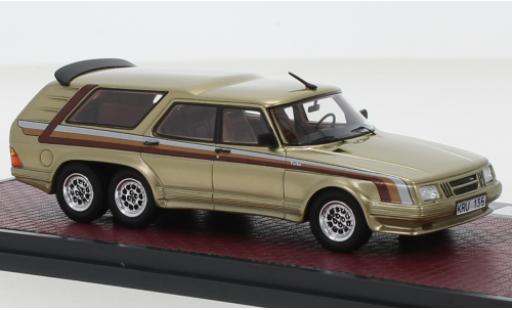 Miniature Saab 90 1/43 Matrix 6 Turbo Concept metallise beige 1984 Saab 90 1/43 Matrix 6 Turbo Concept metallise beige 1984 miniature