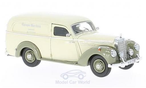 Miniature Mercedes 220 1/43 Matrix Lieferwagen Autenrieth beige/grise 1952 Mercedes 220 1/43 Matrix Lieferwagen Autenrieth beige/grise 1952 miniature