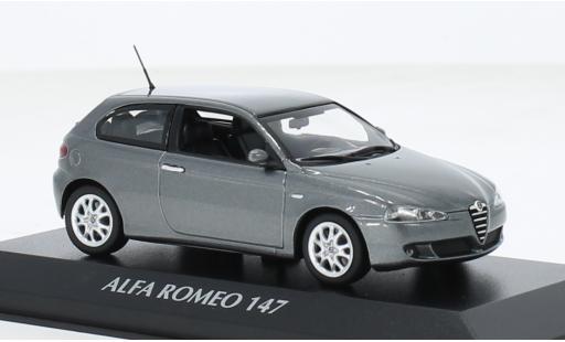 Miniature Alfa Romeo 147 1/43 Maxichamps metallise grise 2005 1:43 Alfa Romeo 147 1/43 Maxichamps metallise grise 2005 1:43 miniature
