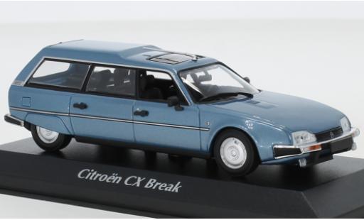 Miniature Citroen CX 1/43 Maxichamps Break metallise bleue 1980 Citroen CX 1/43 Maxichamps Break metallise bleue 1980 miniature
