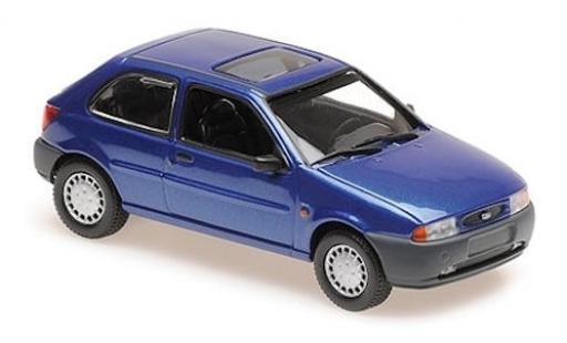 Miniature Ford Fiesta 1/43 Maxichamps metallise bleue 1995 1:43 Ford Fiesta 1/43 Maxichamps metallise bleue 1995 1:43 miniature