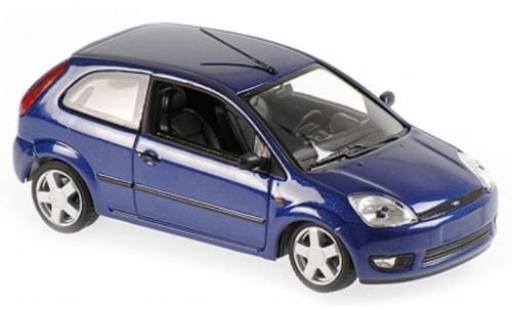 Miniature Ford Fiesta 1/43 Maxichamps metallise bleue 2002 1:43 Ford Fiesta 1/43 Maxichamps metallise bleue 2002 1:43 miniature