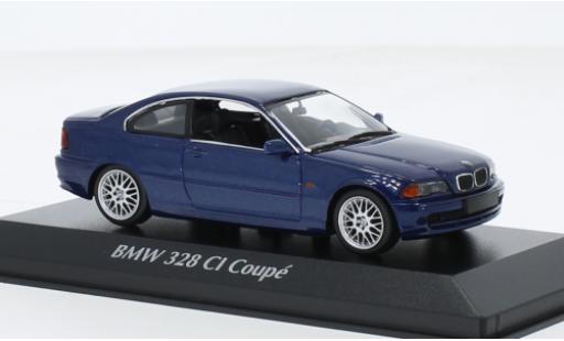 Miniature Bmw 328 1/43 Maxichamps CI (E46) metallise bleu 1999 Bmw 328 1/43 Maxichamps CI (E46) metallise bleu 1999 miniature