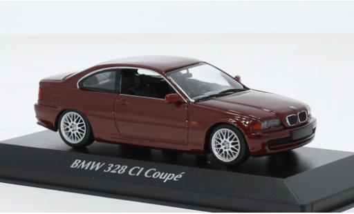 Miniature Bmw 328 1/43 Maxichamps CI (E46) metallise rouge foncé 1999 Bmw 328 1/43 Maxichamps CI (E46) metallise rouge foncé 1999 miniature
