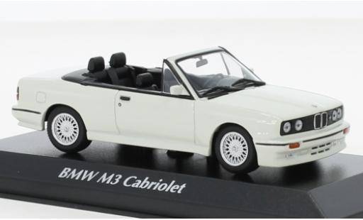 Miniature Bmw M3 1/43 Maxichamps (E30) Cabriolet blanche 1988 Bmw M3 1/43 Maxichamps (E30) Cabriolet blanche 1988 miniature