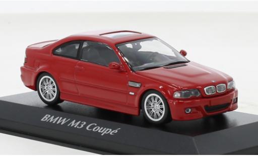 Miniature Bmw M3 1/43 Maxichamps (E46) rouge 2001 Bmw M3 1/43 Maxichamps (E46) rouge 2001 miniature