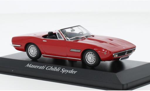 Miniature Maserati Ghibli 1/43 Maxichamps Spyder rouge 1969 Maserati Ghibli 1/43 Maxichamps Spyder rouge 1969 miniature