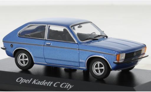 Miniature Opel Kadett 1/43 Maxichamps C City bleue 1978 Opel Kadett 1/43 Maxichamps C City bleue 1978 miniature
