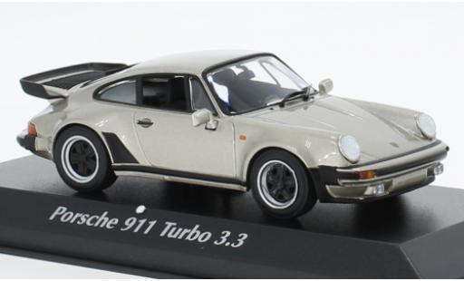 Miniature Porsche 930 Turbo 1/43 Maxichamps 911  3.3 metallise beige 1977 Porsche 930 Turbo 1/43 Maxichamps 911  3.3 metallise beige 1977 miniature