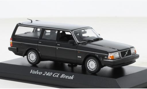 Miniature Volvo 240 1/43 Maxichamps GL Break noire 1986 Volvo 240 1/43 Maxichamps GL Break noire 1986 miniature