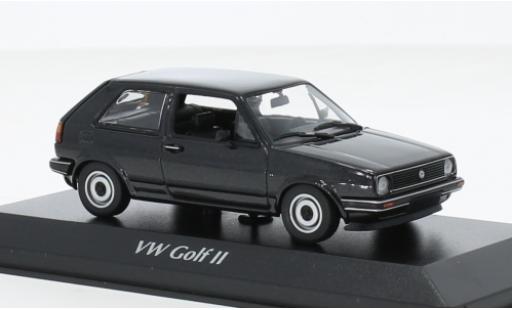Miniature Volkswagen Golf 1/43 Maxichamps II metallise noire 1985 Volkswagen Golf 1/43 Maxichamps II metallise noire 1985 miniature
