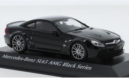 Miniature Mercedes Classe SL 1/43 Maxichamps SL65 AMG Black Series (R230) noire 2009 Mercedes Classe SL 1/43 Maxichamps SL65 AMG Black Series (R230) noire 2009 miniature