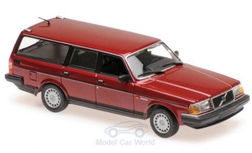 Miniature Volvo 240 1/43 Maxichamps GL Break metallise rouge 1986 Volvo 240 1/43 Maxichamps GL Break metallise rouge 1986 miniature