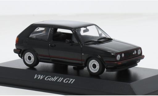 Miniature Volkswagen Golf 1/43 Maxichamps II GTI 16V metallise noire 1985 1:43 Volkswagen Golf 1/43 Maxichamps II GTI 16V metallise noire 1985 1:43 miniature