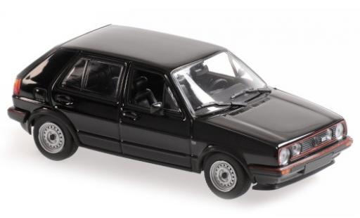 Miniature Volkswagen Golf 1/43 Maxichamps II GTI noire 1985 5-portes Volkswagen Golf 1/43 Maxichamps II GTI noire 1985 5-portes miniature