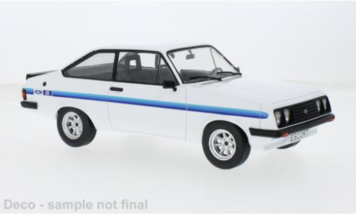 Miniature Ford Escort 1/18 MCG MK II RS 2000 blanche 1977 1:18 Ford Escort 1/18 MCG MK II RS 2000 blanche 1977 1:18 miniature