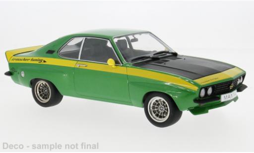 Miniature Opel Manta 1/18 MCG A Irmscher verte/jaune 1974 1:18 Opel Manta 1/18 MCG A Irmscher verte/jaune 1974 1:18 miniature