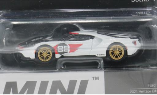 Miniature Ford GT 1/64 Mini GT MK II blanche/Dekor 2021 1:64 Ford GT 1/64 Mini GT MK II blanche/Dekor 2021 1:64 miniature