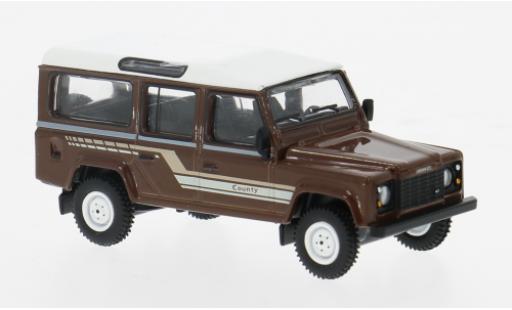 Miniature Land Rover Defender 1/64 Mini GT 110 County Station Wagon marron 1985 1:64 Land Rover Defender 1/64 Mini GT 110 County Station Wagon marron 1985 1:64 miniature