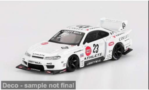 Miniature Nissan Silvia 1/64 Mini GT S15 LB-Super Silhouette Athlete blanche 2024 1:64 Nissan Silvia 1/64 Mini GT S15 LB-Super Silhouette Athlete blanche 2024 1:64 miniature