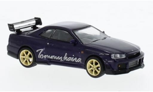 Miniature Nissan Skyline 1/64 Mini GT GT-R (R34) Tommykaira R-z metallise violette RHD 1:64 Nissan Skyline 1/64 Mini GT GT-R (R34) Tommykaira R-z metallise violette RHD 1:64 miniature