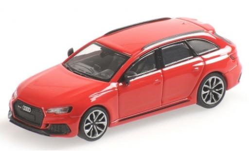 Miniature Audi RS4 1/87 Minichamps Avant (B9) metallise rouge 2018 Audi RS4 1/87 Minichamps Avant (B9) metallise rouge 2018 miniature