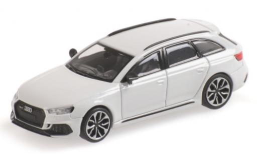 Miniature Audi RS4 1/87 Minichamps Avant (B9) metallise blanche 2018 Audi RS4 1/87 Minichamps Avant (B9) metallise blanche 2018 miniature