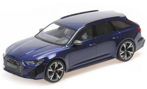 Miniature Audi RS6 1/43 Minichamps Avant (C8) metallise bleue 2019 Audi RS6 1/43 Minichamps Avant (C8) metallise bleue 2019 miniature
