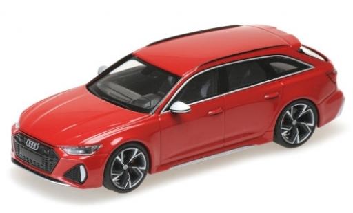 Miniature Audi RS6 1/43 Minichamps Avant (C8) metallise rouge 2019 Audi RS6 1/43 Minichamps Avant (C8) metallise rouge 2019 miniature