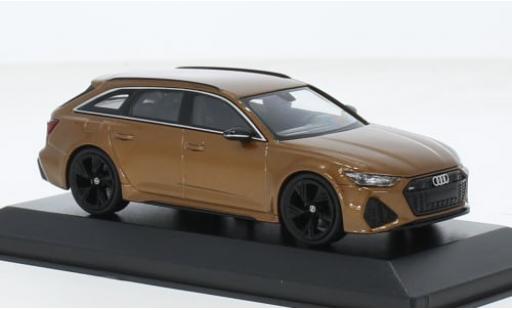 Miniature Audi RS6 1/43 Minichamps Avant metallise marron 2019 1:43 Audi RS6 1/43 Minichamps Avant metallise marron 2019 1:43 miniature